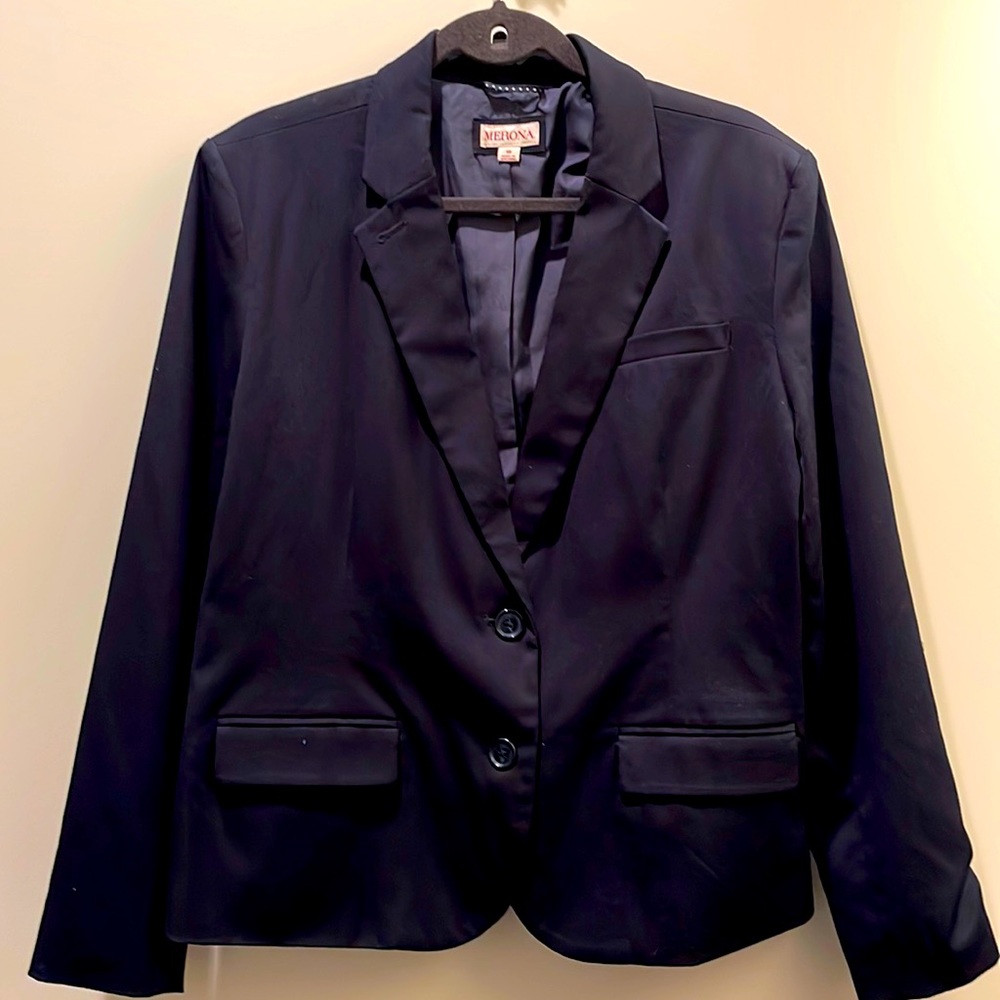 Merona Navy Blue Blazer NWOT size 18